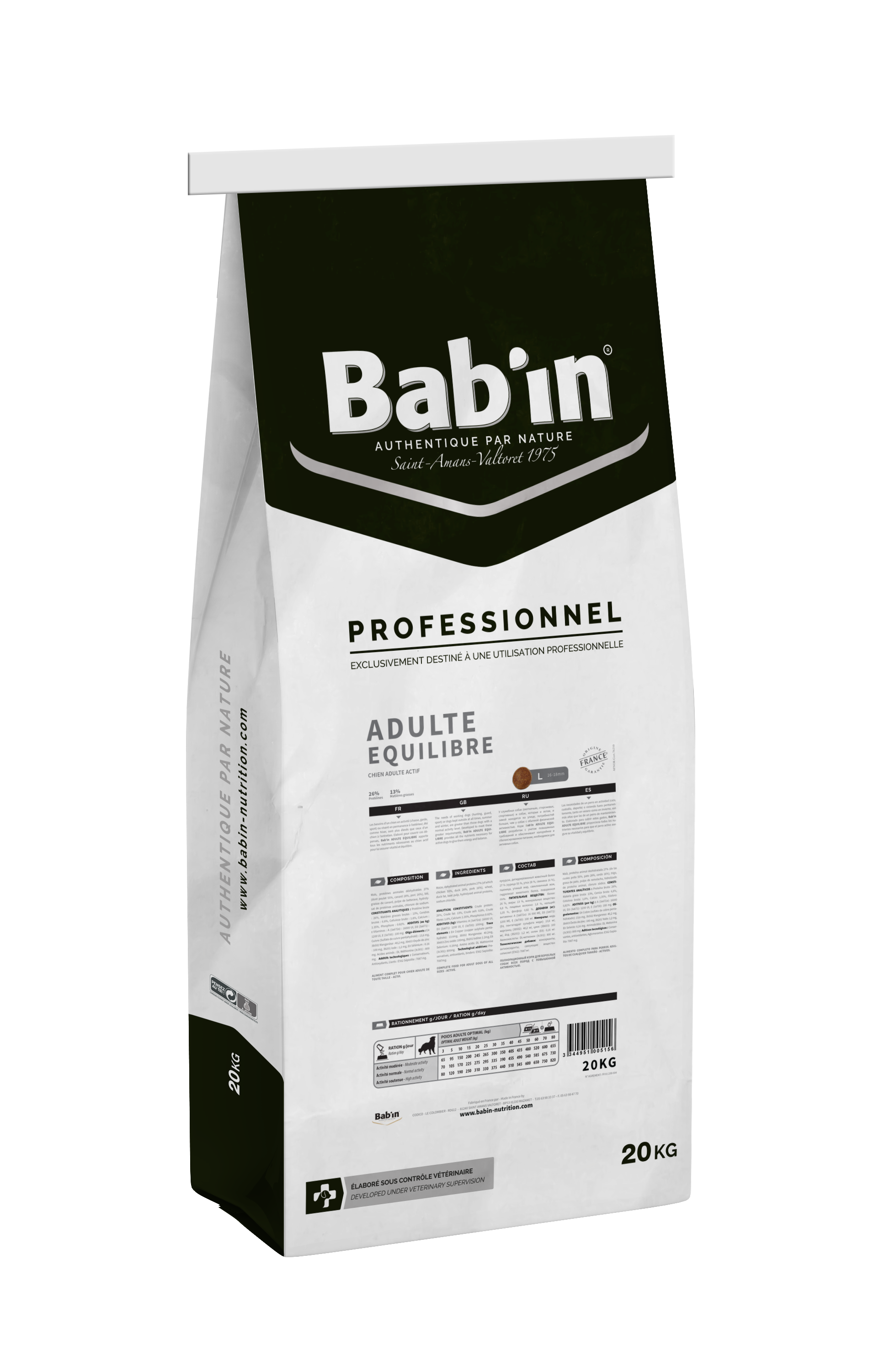 CROQUETTES CHIEN CANI SOUPE 20 KG - BAB'IN