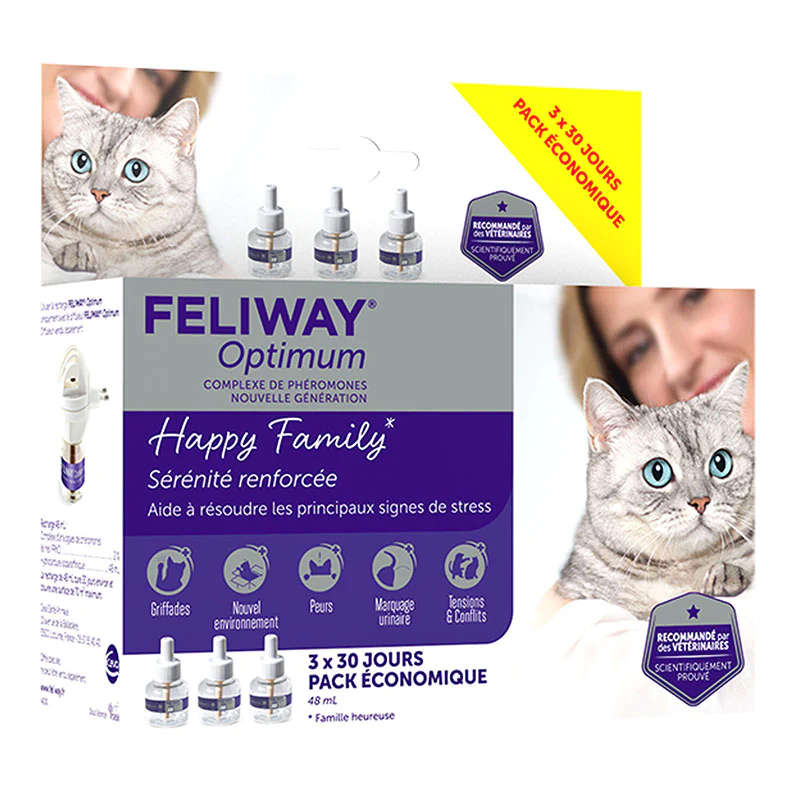 Feliway optimum recharge - JMT Alimentation Animale