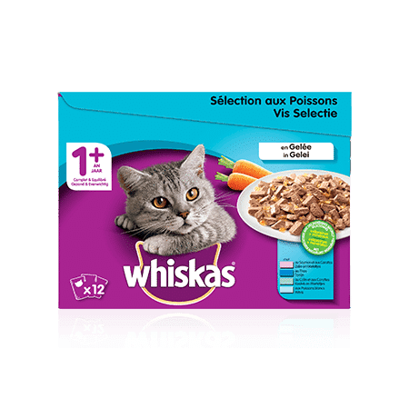 Whiskas pochon les poissons favoris gelée - JMT Alimentation Animale