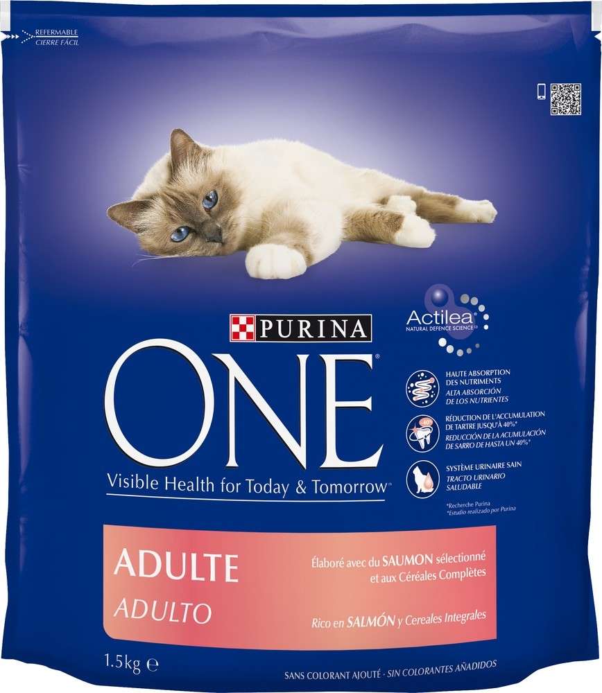 PURINA ONE Pâtée pour Chat Junior au Saumon