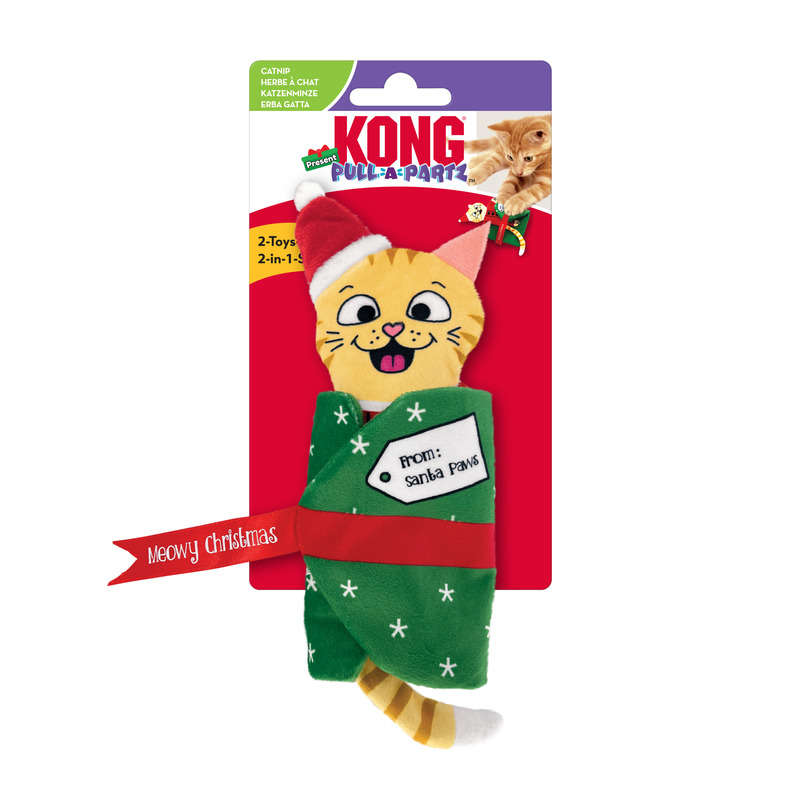 KONG Pull-A-Partz Yarnz Cat Toy, Assorted