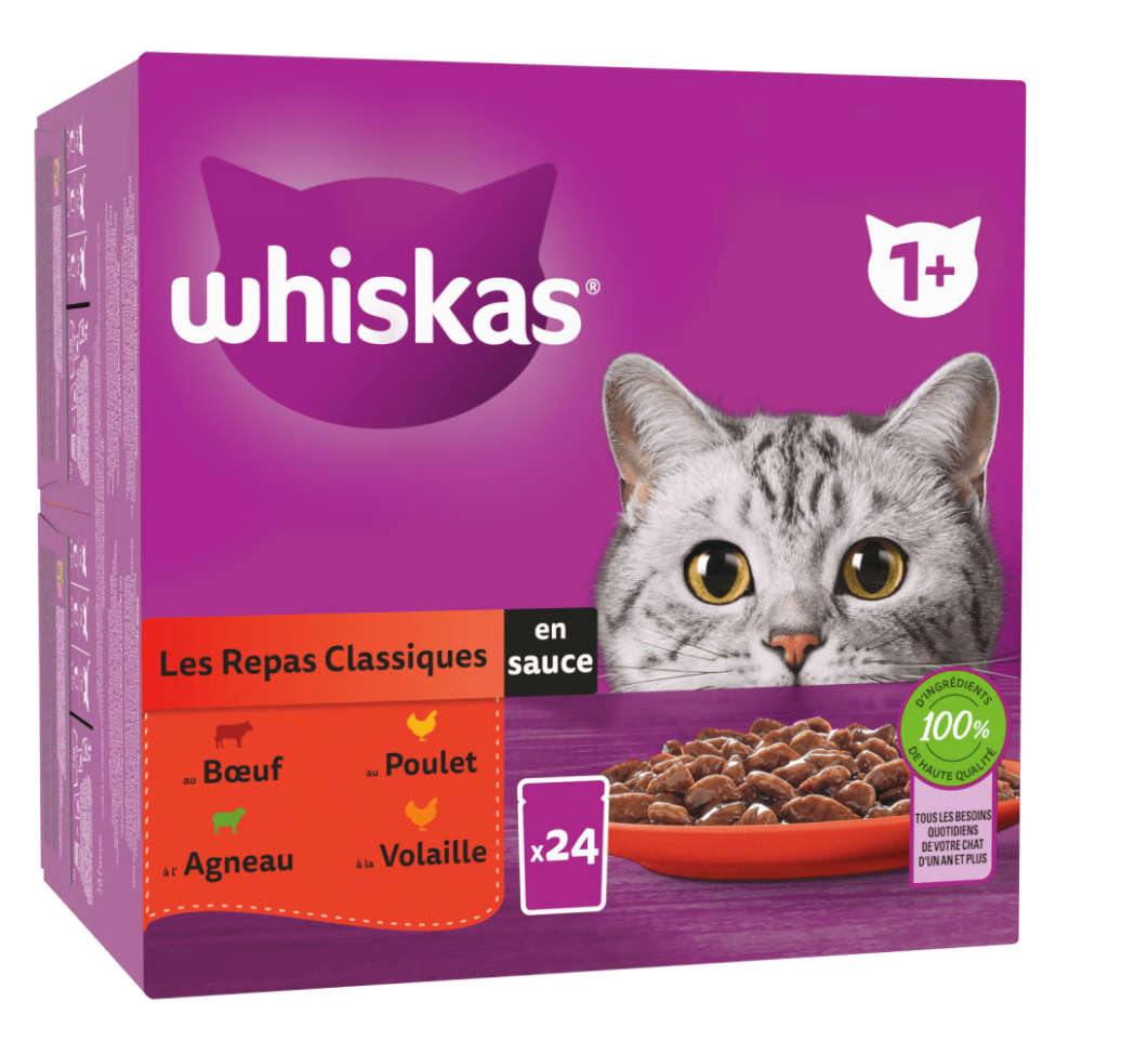 Whiskas les repas classiques pochon en sauce - JMT Alimentation