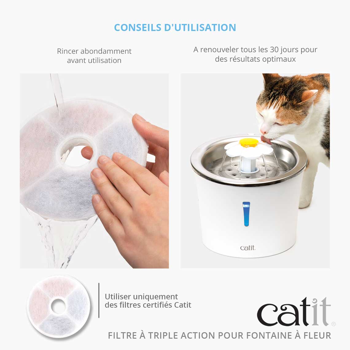 Catit Fontaine 3 l pour Chat et Petit Chien CATIT