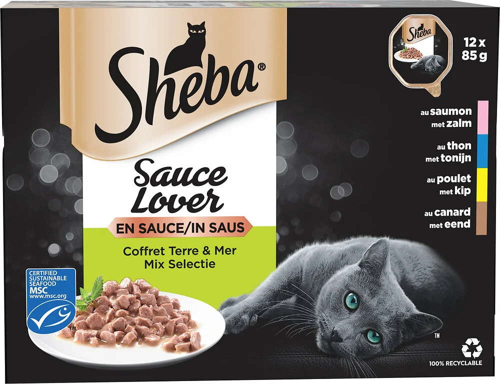 Sheba Sauce Lover au thon pour chat