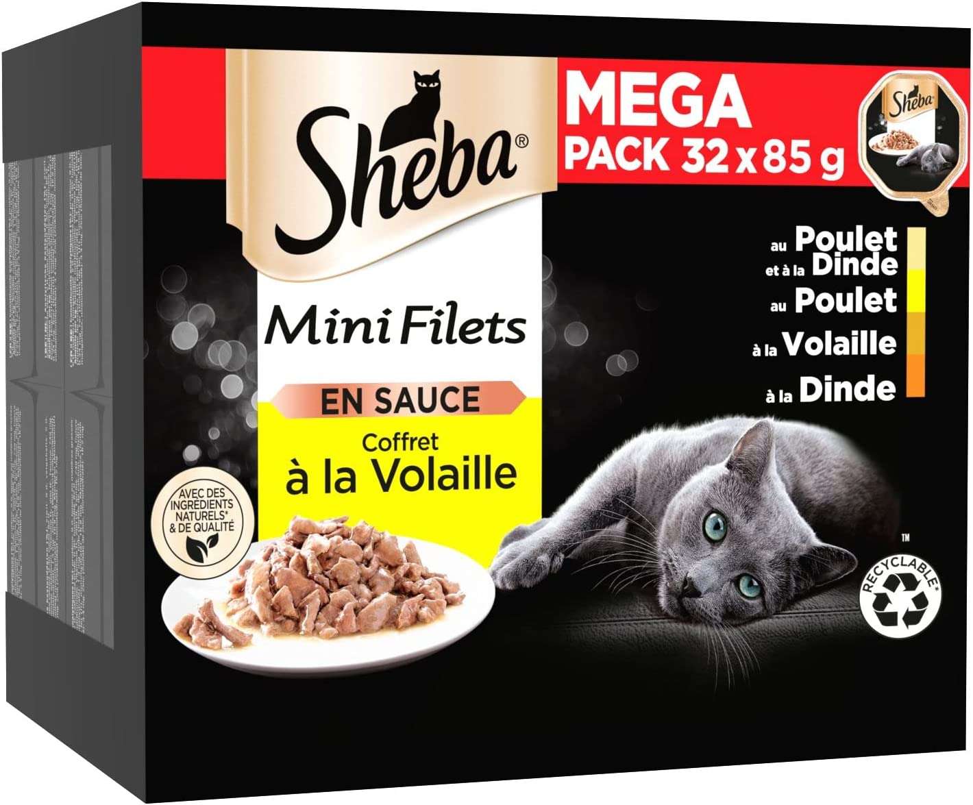 Sheba Barquettes Mini Filets en sauce coffret à la volaille - JMT