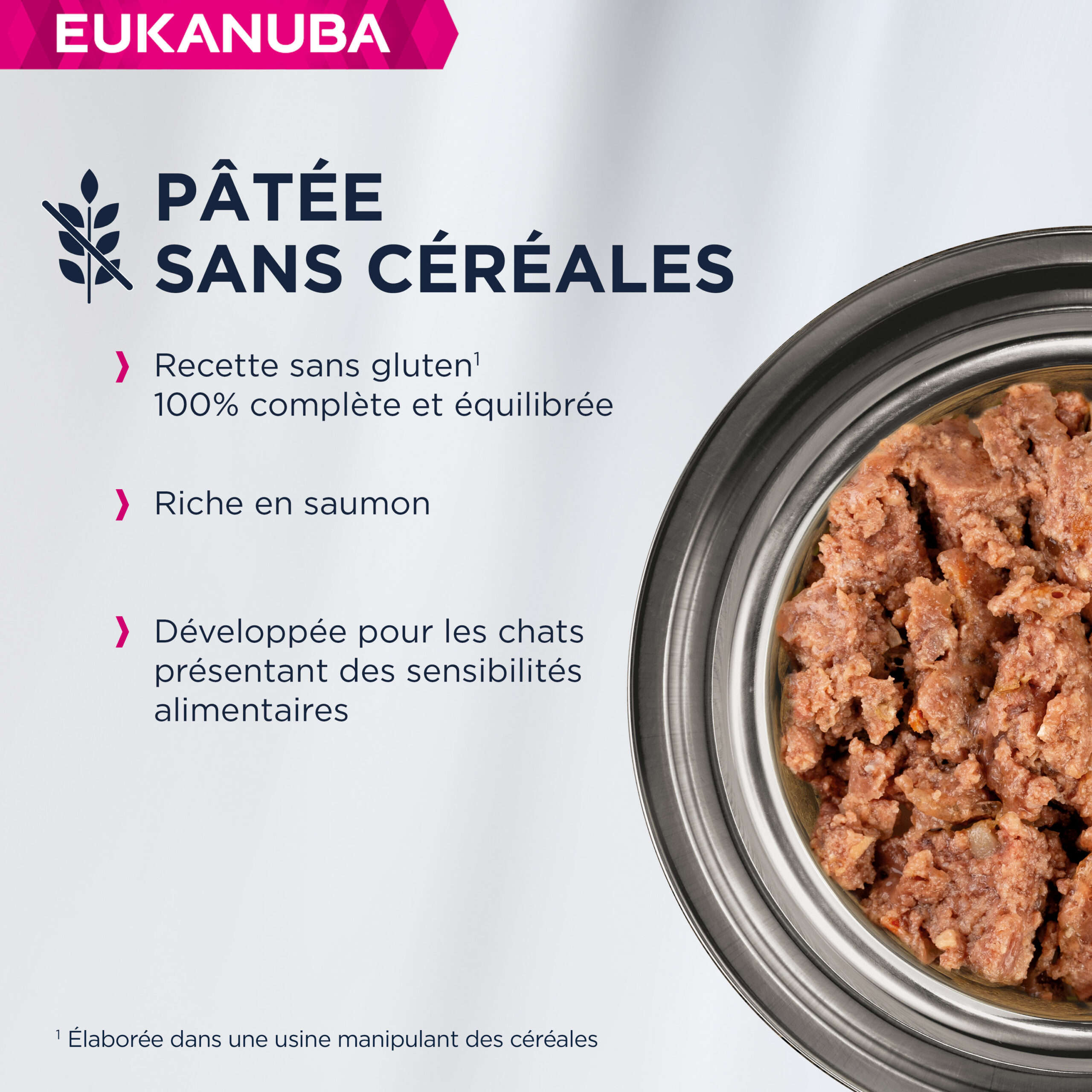 Eukanuba chat adulte pâté saumon 12X85g - JMT Alimentation Animale