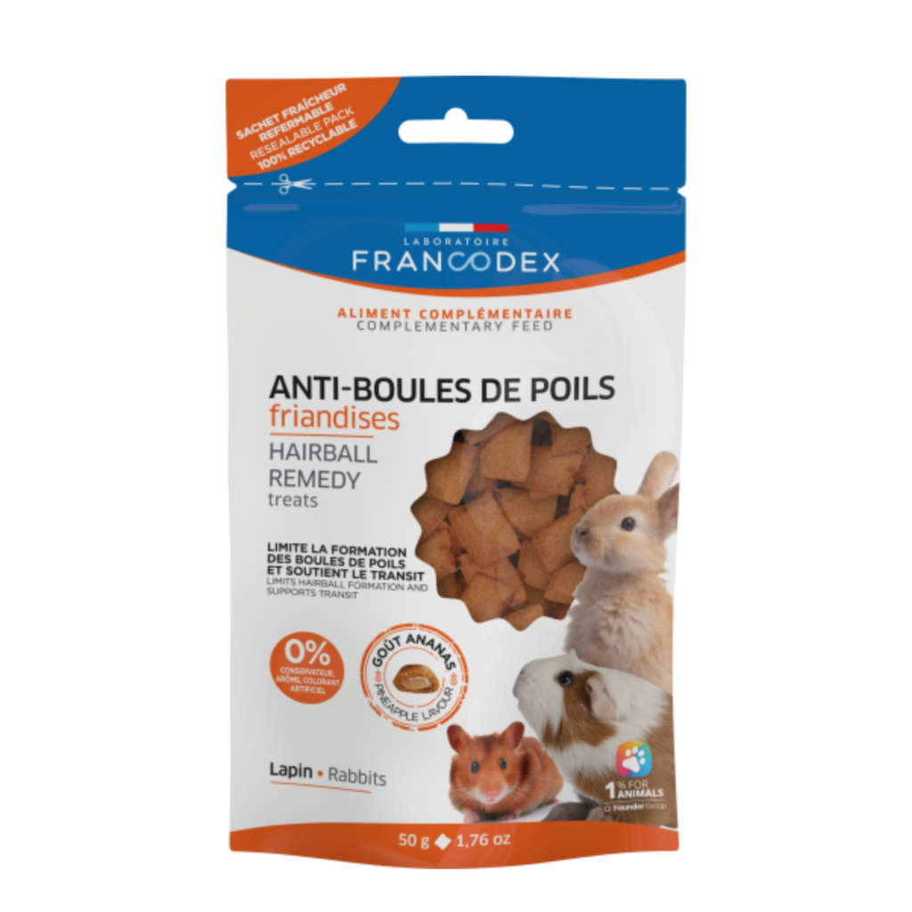 Friandises anti-boules de poils pour lapin FRANCODEX