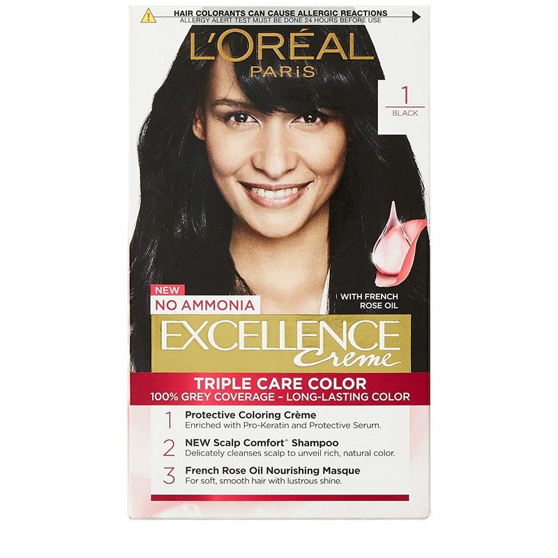 LOreal Paris Permanent Hair Colour Radiant AtHome Hair Colour with up to  100 Grey Coverage ProKeratin Up to 8 Weeks of Colour Excellence Crème  3 Dark Brown 72ml100g  Amazonin Beauty