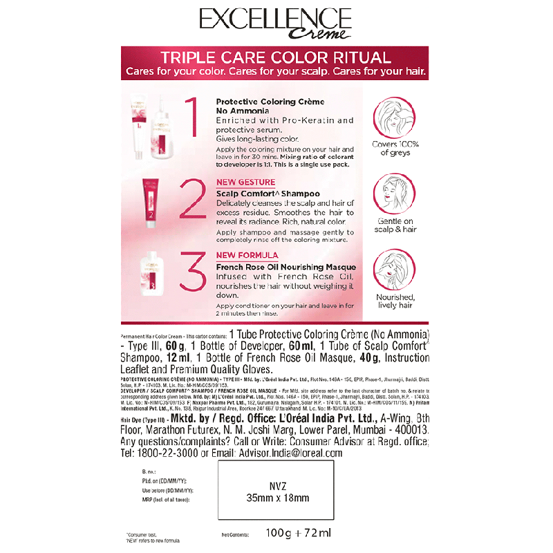 Loreal Paris Excellence Hair Color 4 Natural Dark Brown: Shop Loreal Paris Excellence Hair Color 4 Natural Dark BrownOnline at Best Price in India | Health and Glow (H&G) Loreal Paris Excellence Hair Color 4 Natural Dark Brown: Shop Loreal Paris Excellence Hair Color 4 Natural Dark BrownOnline at Best Price in India | Health and Glow (H&G)