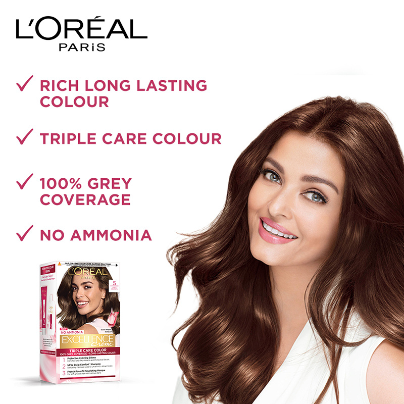 Loreal Paris Excellence Hair Color 5 Natural Brown: Buy Loreal Paris Excellence Hair Color 5 Natural BrownOnline at Best Price in India at H&G | Health and Glow Loreal Paris Excellence Hair Color 5 Natural Brown: Buy Loreal Paris Excellence Hair Color 5 Natural BrownOnline at Best Price in India at H&G | Health and Glow