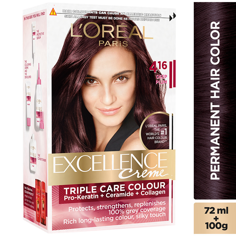 Buy Loreal Paris Excellence Creme Hair Color 532 Caramel Brown  Color  Protect Shampoo 1925 ml Online at Best Price of Rs 770  bigbasket