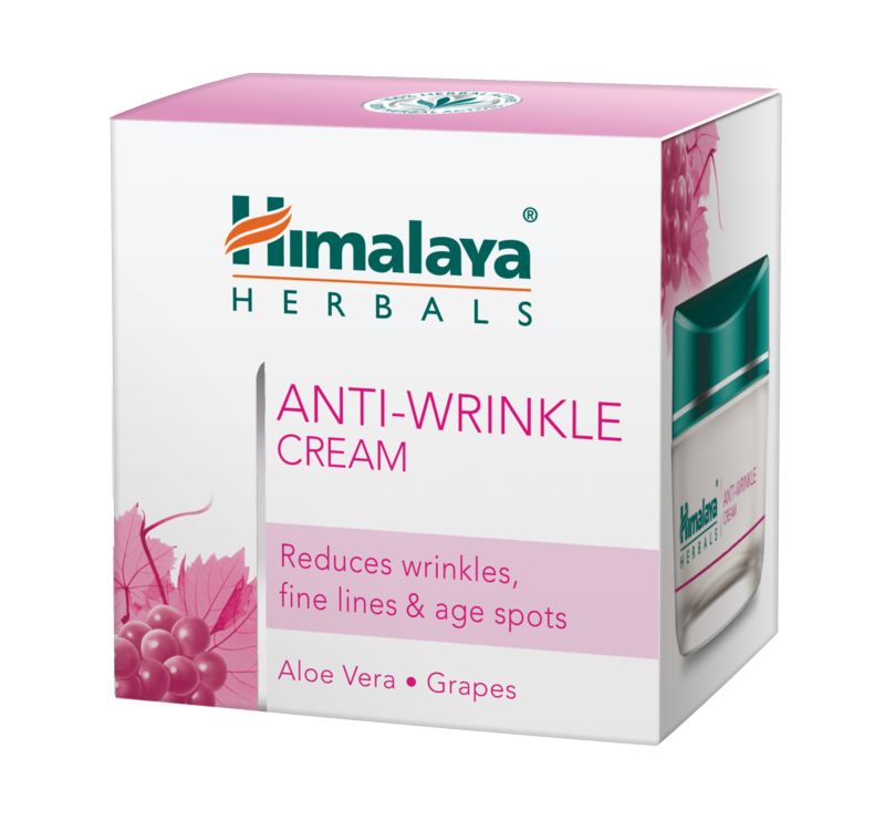Himalaya Anti Wrinkle Cream With Aloevera And Grapes 50g