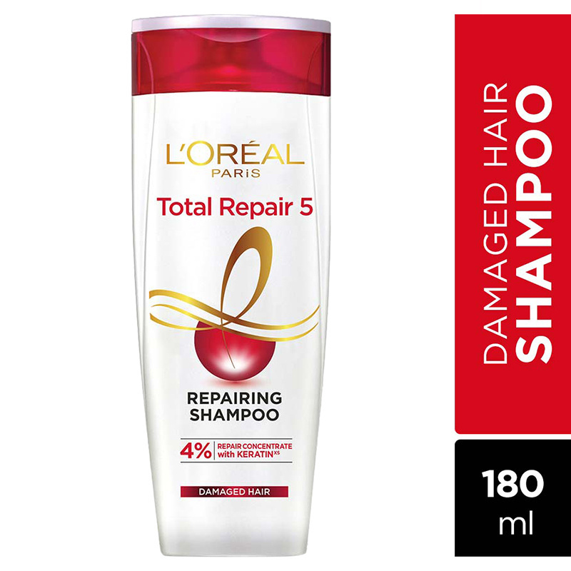 Buy LOreal Paris Shampoo 650ml  Conditioner 180ml  Serum 40ml For  Damaged and Weak Hair With ProKeratin  Ceramide Total Repair 5 Bundle  pack Online at Low Prices in India  Amazonin