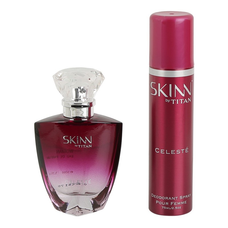 Skinn By Titan Celeste Coffret 50 Ml Perfume And 75 Ml Deodorant For