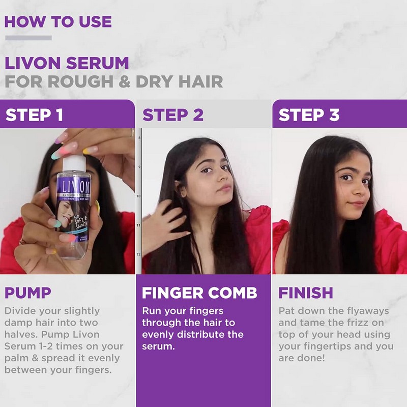 Buy Livon Hair Straightening Serum for Straighter Hair Upto 12 Hours  5X  Less BreakageWith Heat Activa  Livon Shake and Spray Hair Serum 100ml  Online at Low Prices in India 