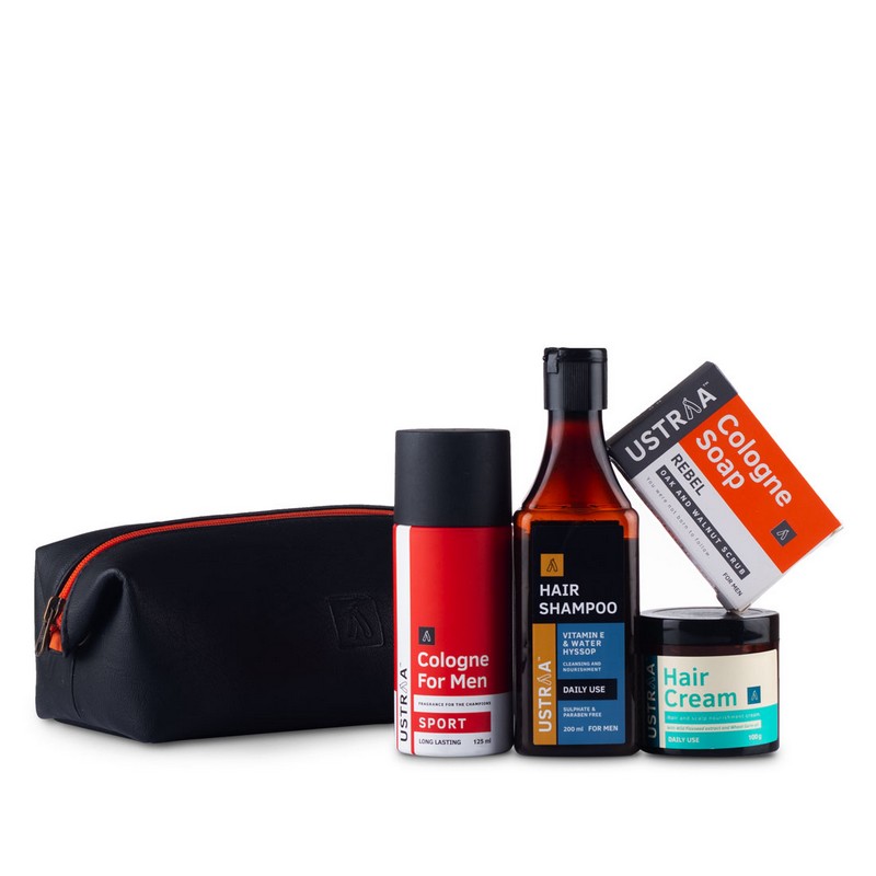 Buy Ustraa Shampoo, Soap, Hair Cream And Cologne Gift Set | Health & Glow Buy Ustraa Shampoo, Soap, Hair Cream And Cologne Gift Set | Health & Glow