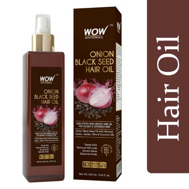 Buy WOW Skin Science Onion Hair Oil for Hair Growth and Hair Fall Control   With Black Seed Oil Extracts  200 ml Online at Low Prices in India   Amazonin