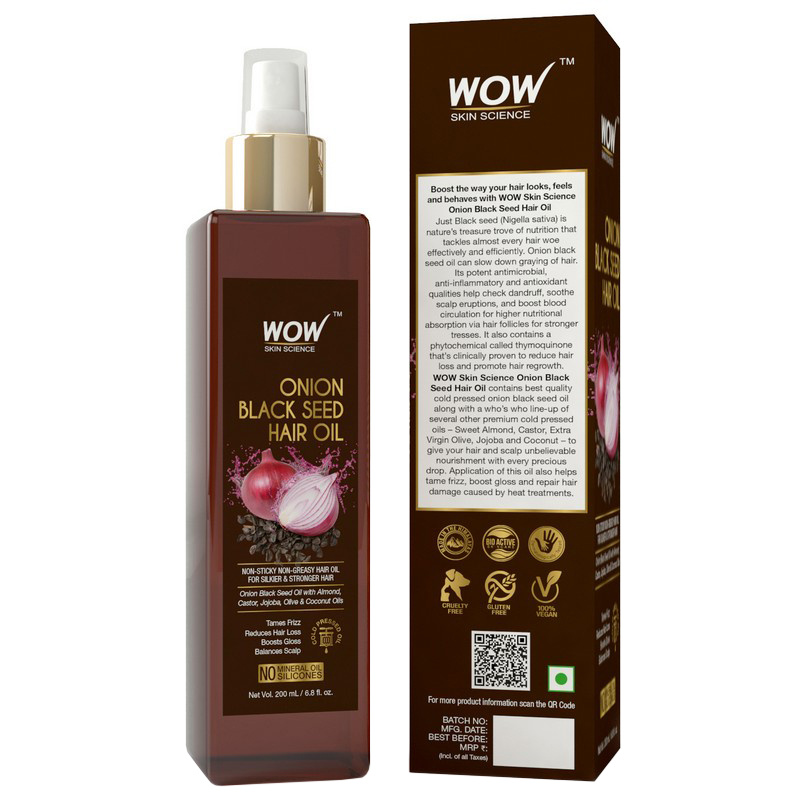Shop Wow Skin Science Onion Black Seed Hair Oil 200 ml At Best Prices Online | Health & Glow Shop Wow Skin Science Onion Black Seed Hair Oil 200 ml At Best Prices Online | Health & Glow
