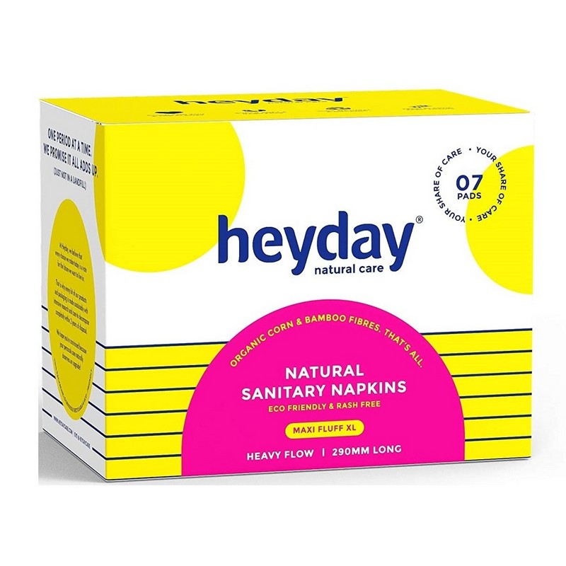 Buy Heyday Organic Natural Sanitary Napkins Heavy Flow 7S At Best Price