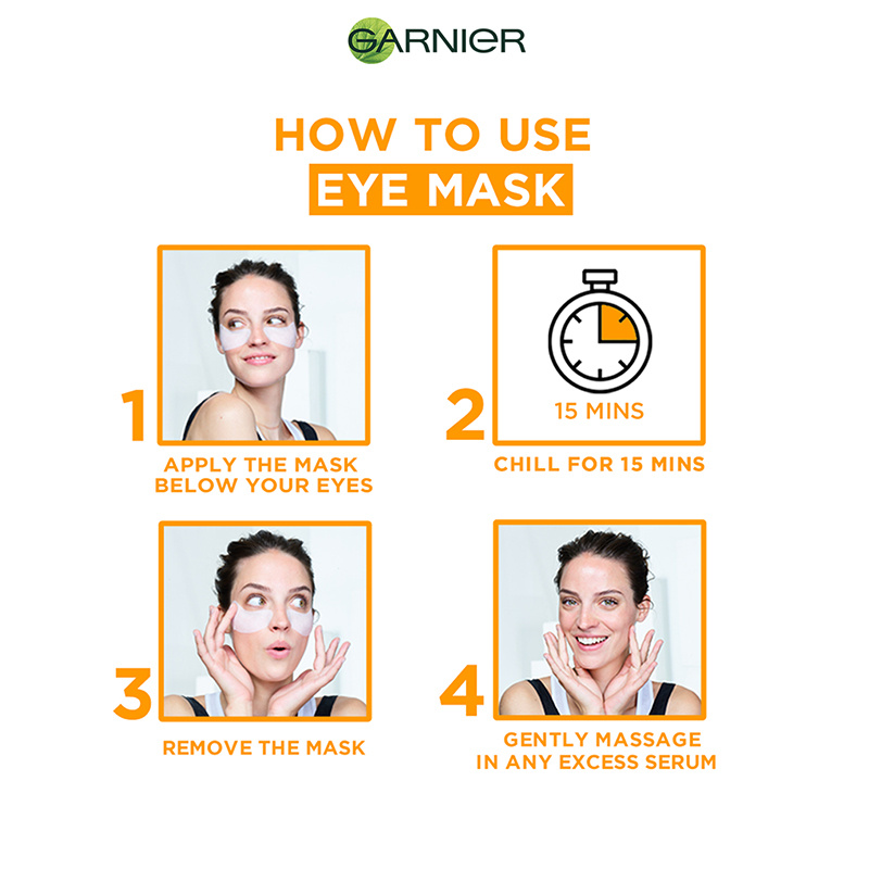 Buy Garnier Hydra Bomb Eye Serum Mask with Orange Extracts & Hyaluronic