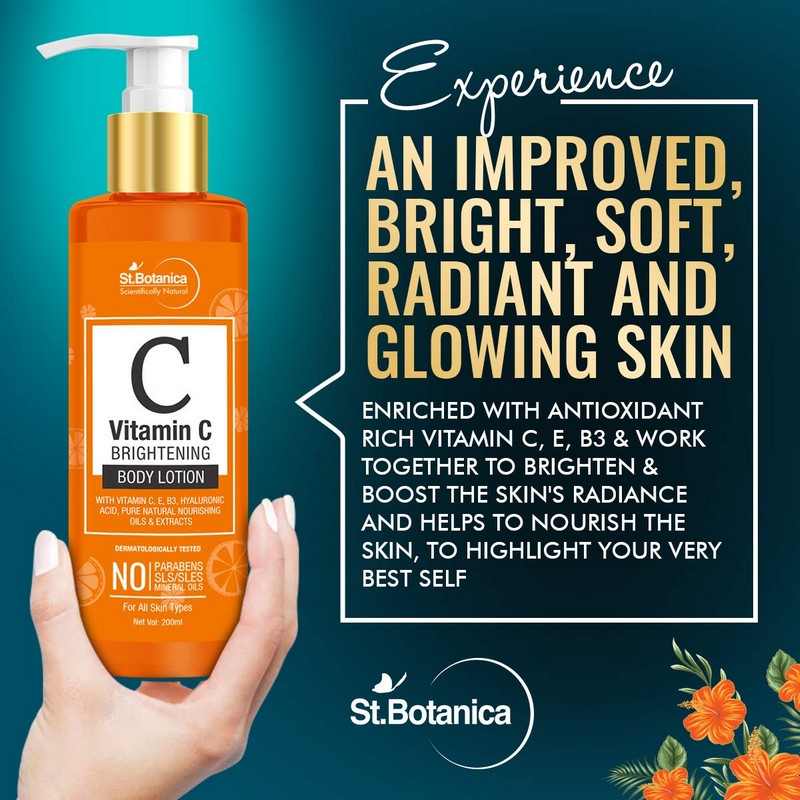 St.Botanica Vitamin C Skin Brightening Body Lotion 200ml Buy St