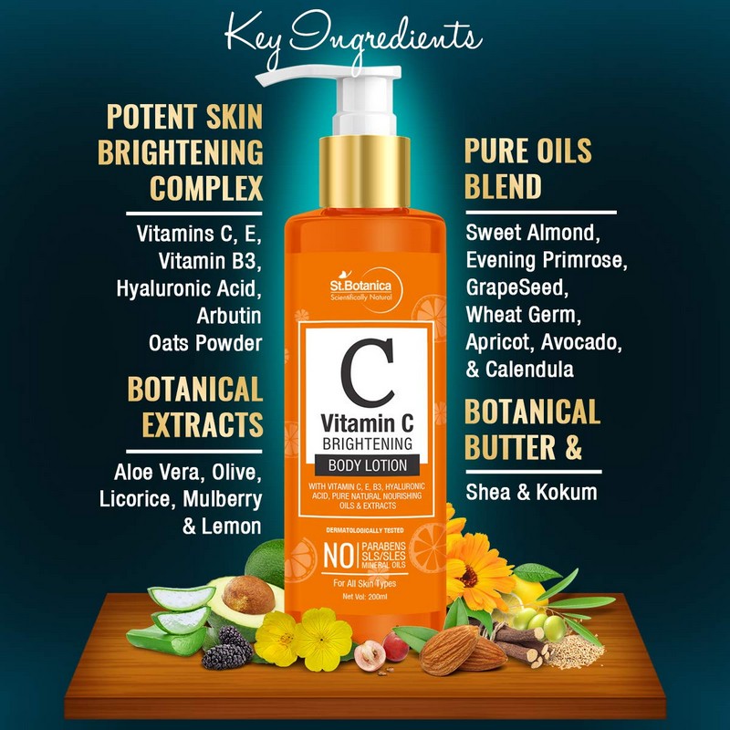 St.Botanica Vitamin C Skin Brightening Body Lotion 200ml Buy St