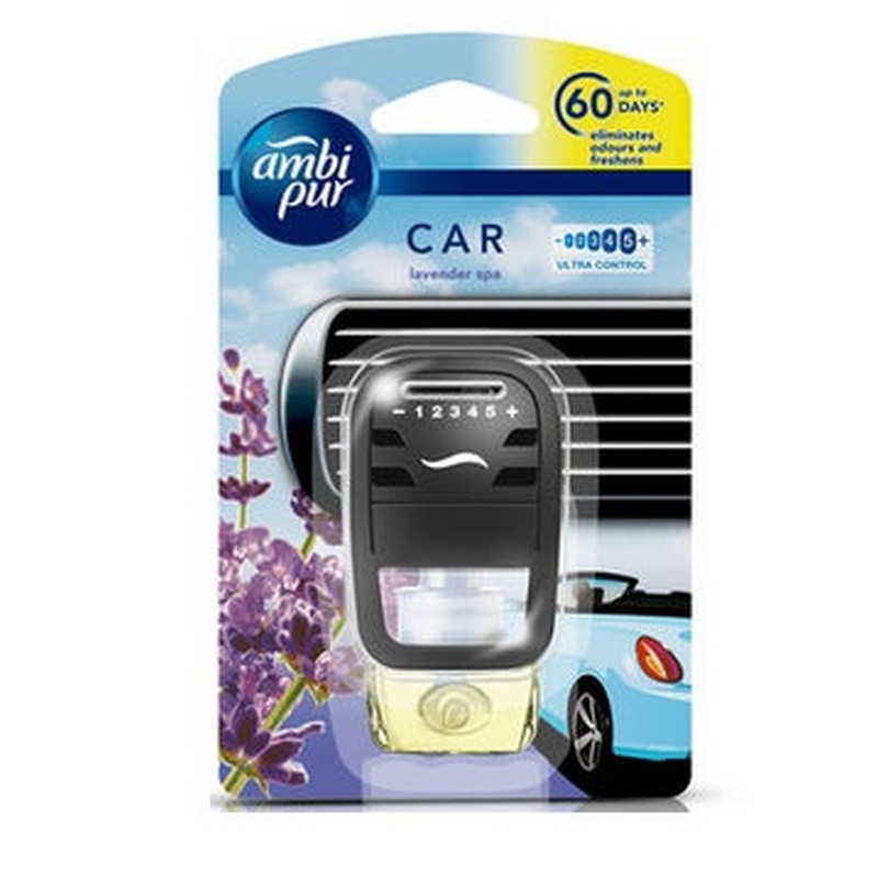 Ambi Pur Car Air Freshener Starter Kit Lavender Spa 7.5ml Buy Ambi Pur