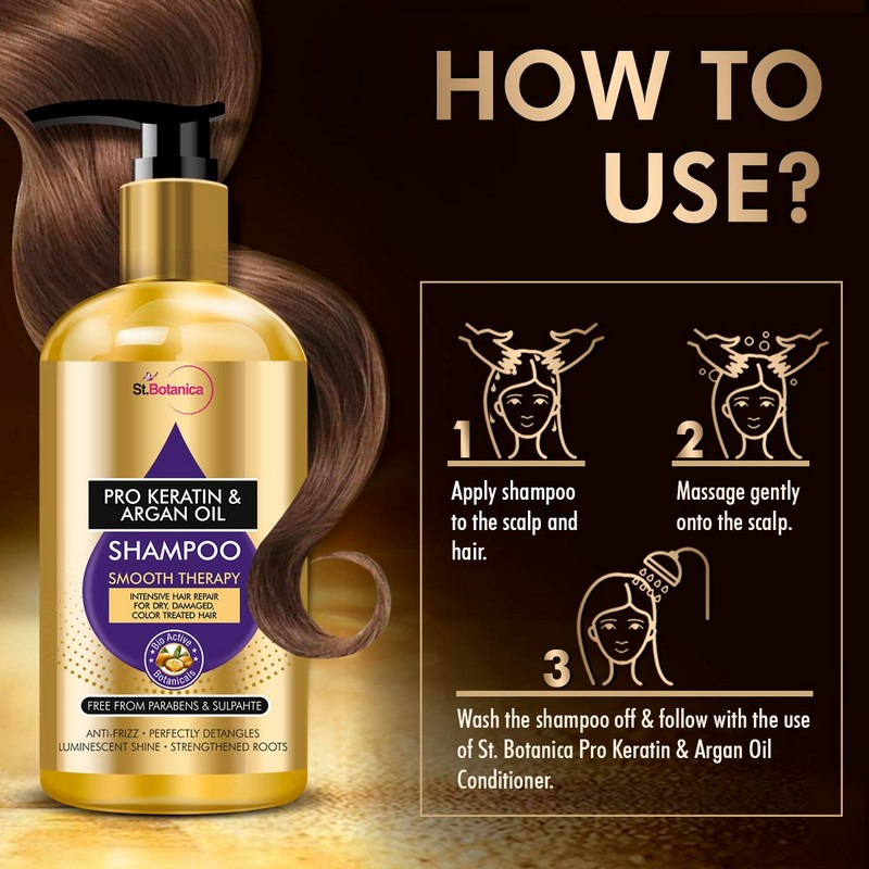 Keratin & Argan Oil Smooth Therapy Shampoo 300ml: Shop St. Botanica Keratin & Argan Oil Smooth Therapy Shampoo 300mlOnline at Best Price in India at H&G | Health and Glow Keratin & Argan Oil Smooth Therapy Shampoo 300ml: Shop St. Botanica Keratin & Argan Oil Smooth Therapy Shampoo 300mlOnline at Best Price in India at H&G | Health and Glow