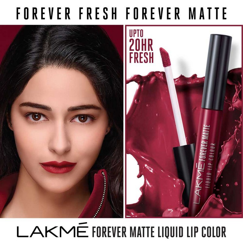 lakme forever matte wine glow