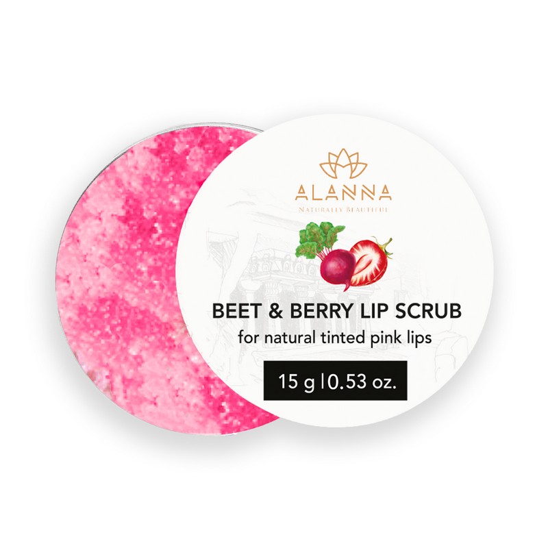 Alanna Beet and Berry Lip Scrub - 15 GM