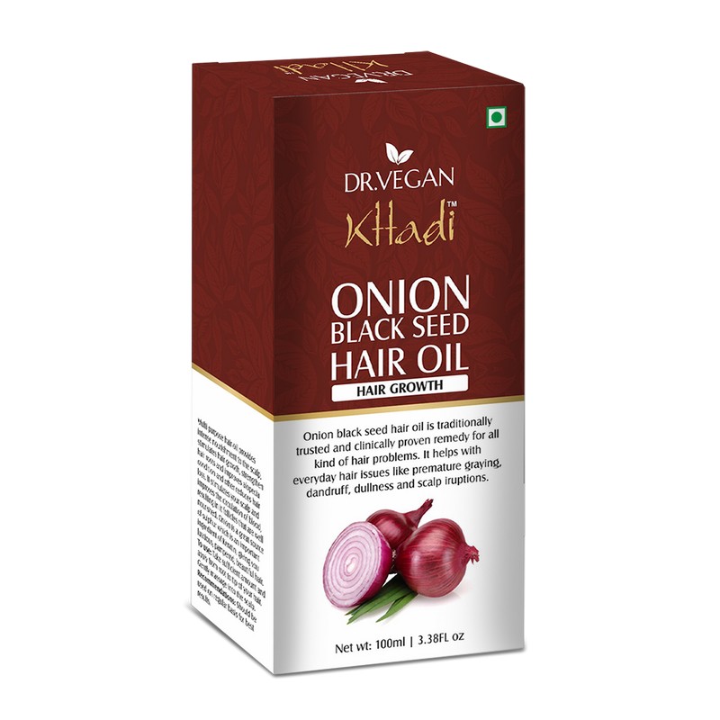 Buy DR.Vegan Onion Black Seed Hair Oil 100ml online at best price in