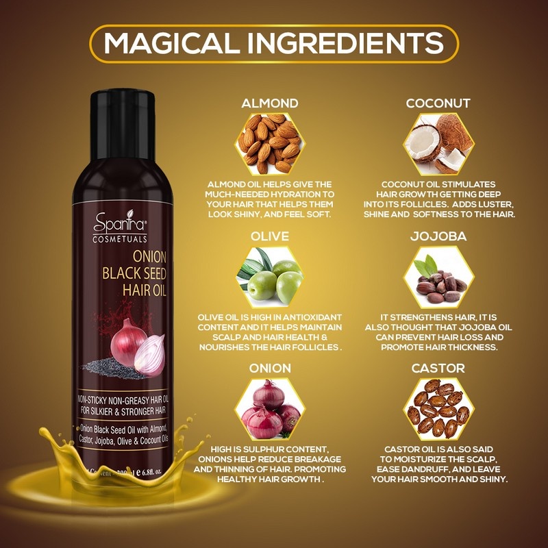 Spantra Onion Black Seed Hair Oil 100ml: Shop Spantra Onion Black Seed Hair Oil 100mlOnline at Best Price in India at H&G | Health and Glow Spantra Onion Black Seed Hair Oil 100ml: Shop Spantra Onion Black Seed Hair Oil 100mlOnline at Best Price in India at H&G | Health and Glow