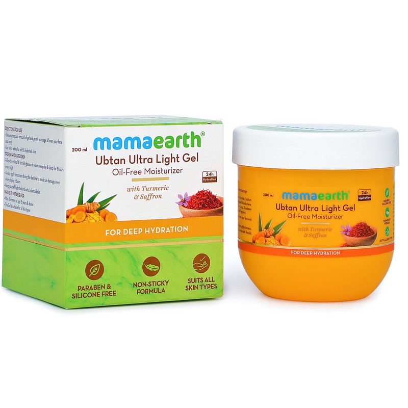 mamaearth ubtan gel moisturizer