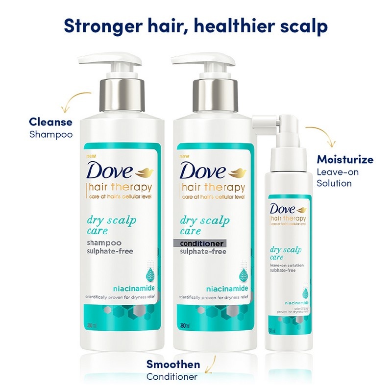 Buy Dove Dry Scalp Care Leave On Solution Hair Serum 100ml | Health & Glow Buy Dove Dry Scalp Care Leave On Solution Hair Serum 100ml | Health & Glow
