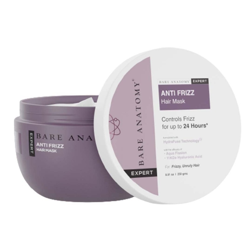 Buy Bare Anatomy Anti Frizz Hair Mask 250gm | Health & Glow Buy Bare Anatomy Anti Frizz Hair Mask 250gm | Health & Glow