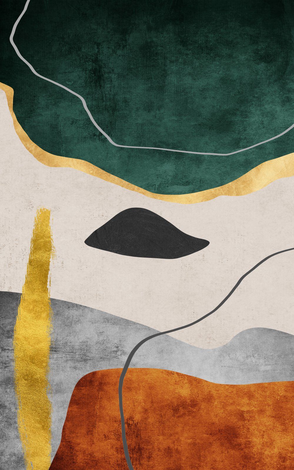 Konten Abstract Kaya Warna