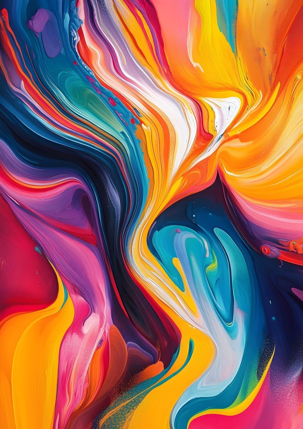Konten Abstrak Warna Gelap dan Berwarna Cerah
