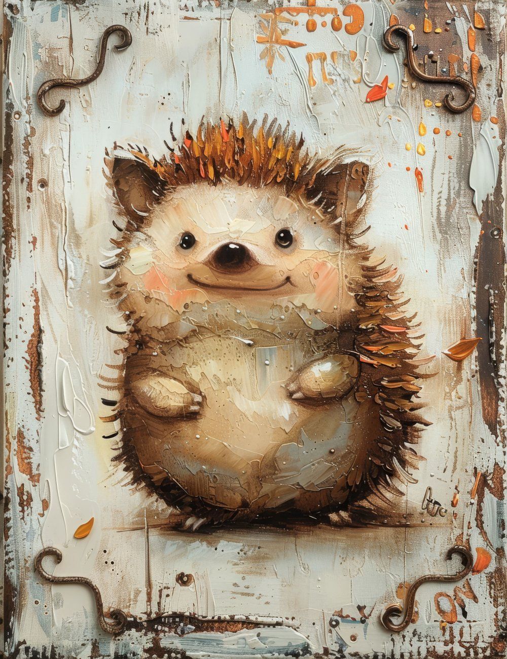 Konten Hedgehog Character Illustration
