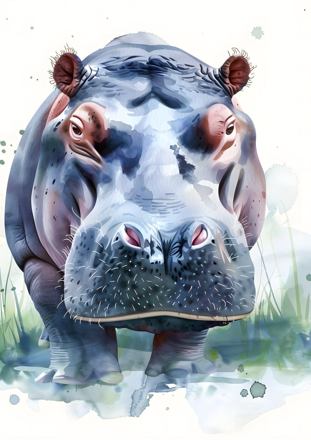 Konten Hipopotamus dalam Air