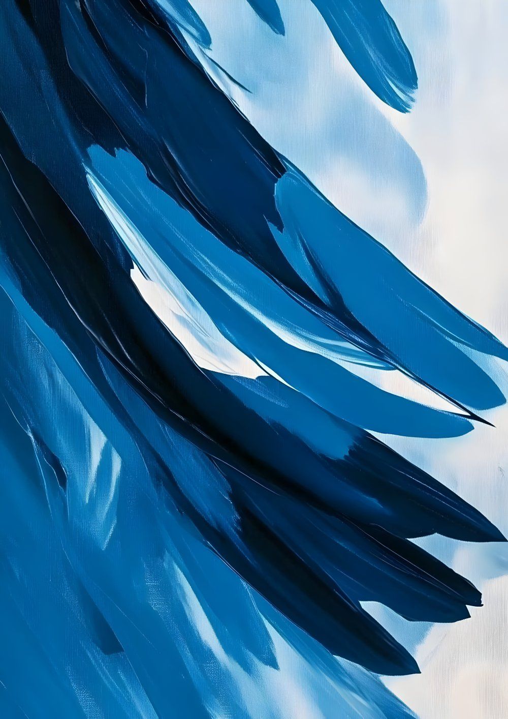 Konten Karya Abstrak Biru