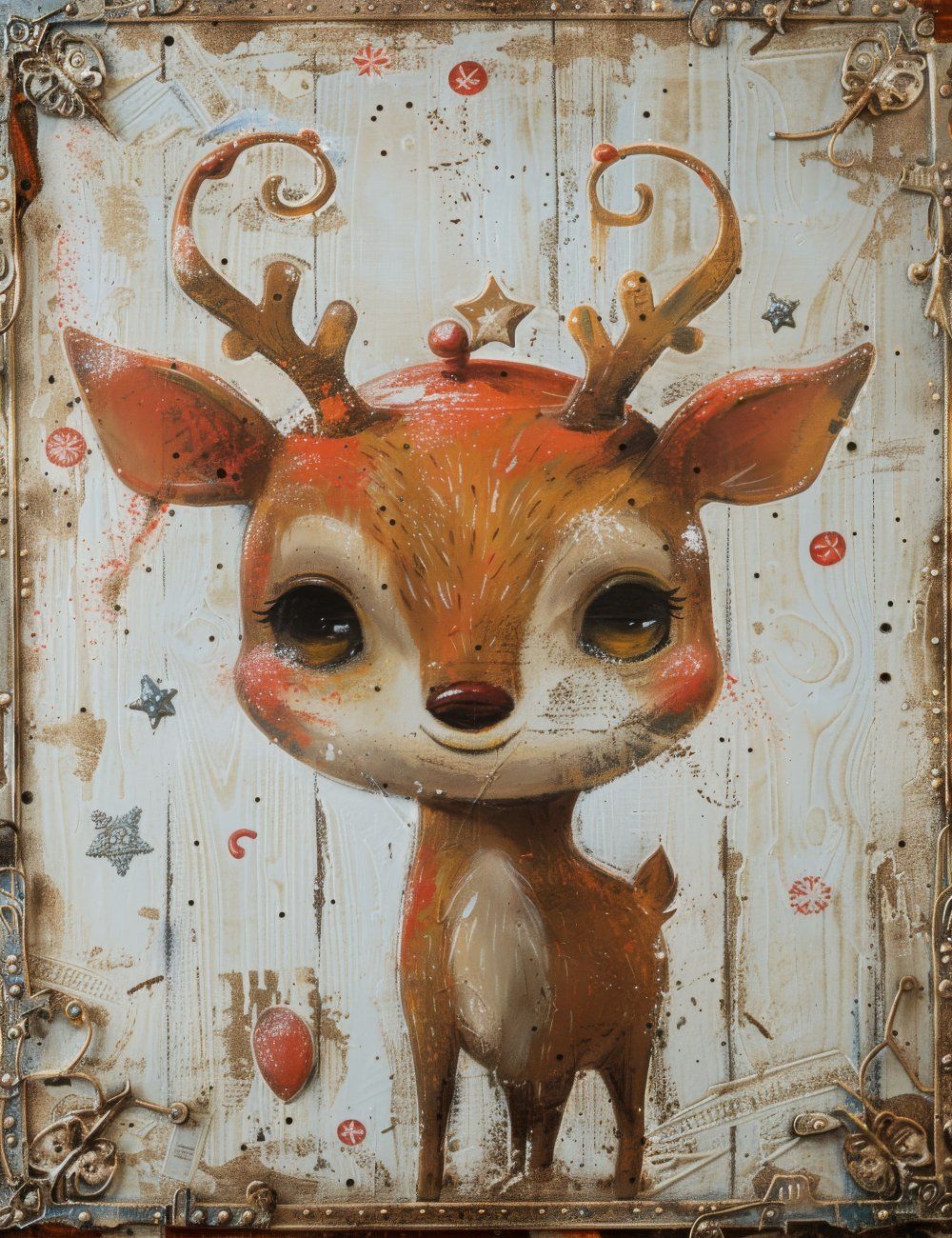 Konten Kertas Kuning dengan Deer