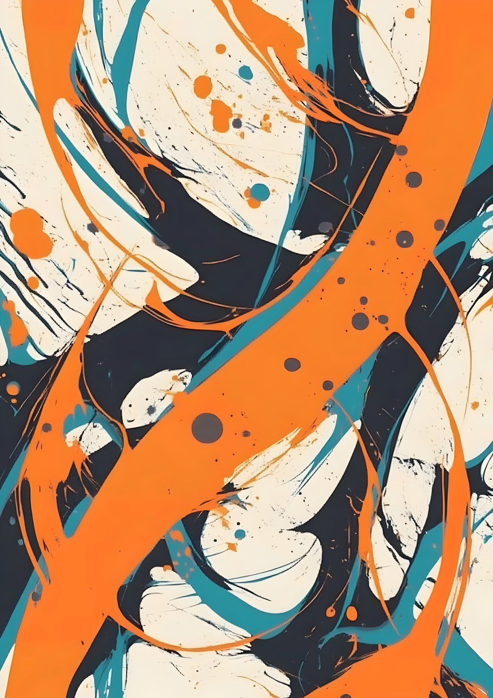Konten Kolaps Warna Orange dan Biru