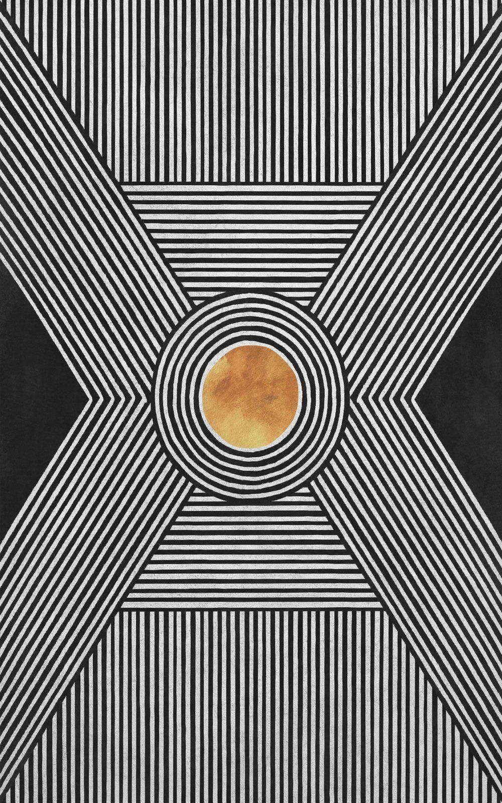 Konten Poligon Geometris Hitam Putih