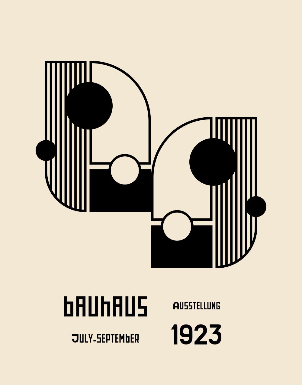 Konten Poster Bauhaus 1400 Plus 11X14 Inch