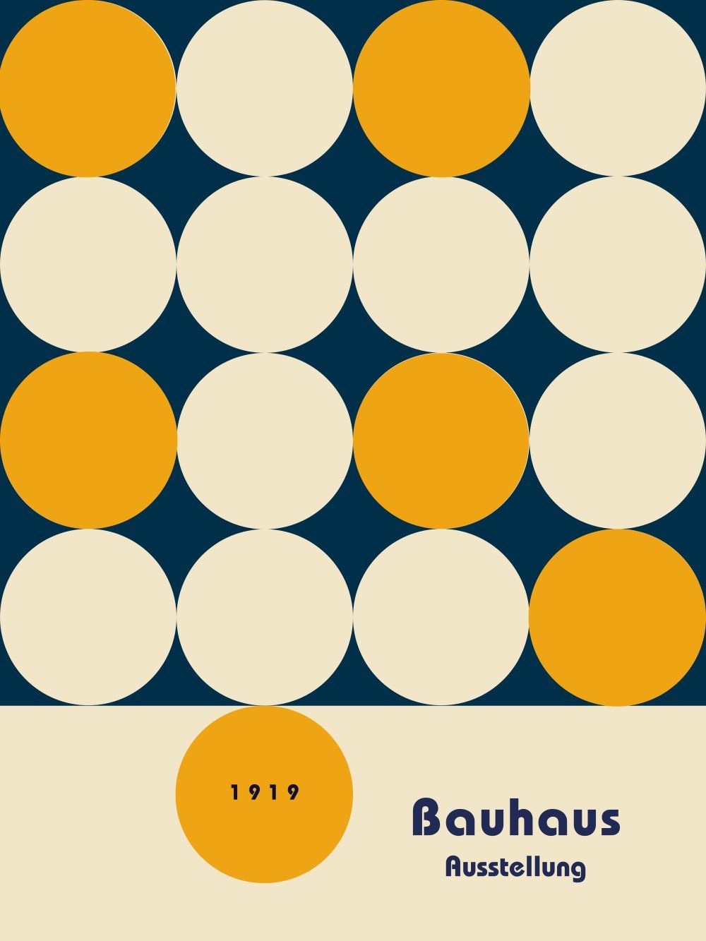 Konten Poster Bauhaus 1919
