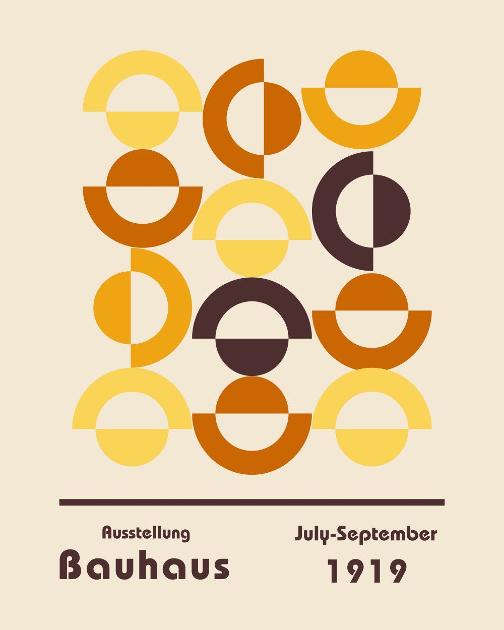 Konten Poster Bauhaus 1919