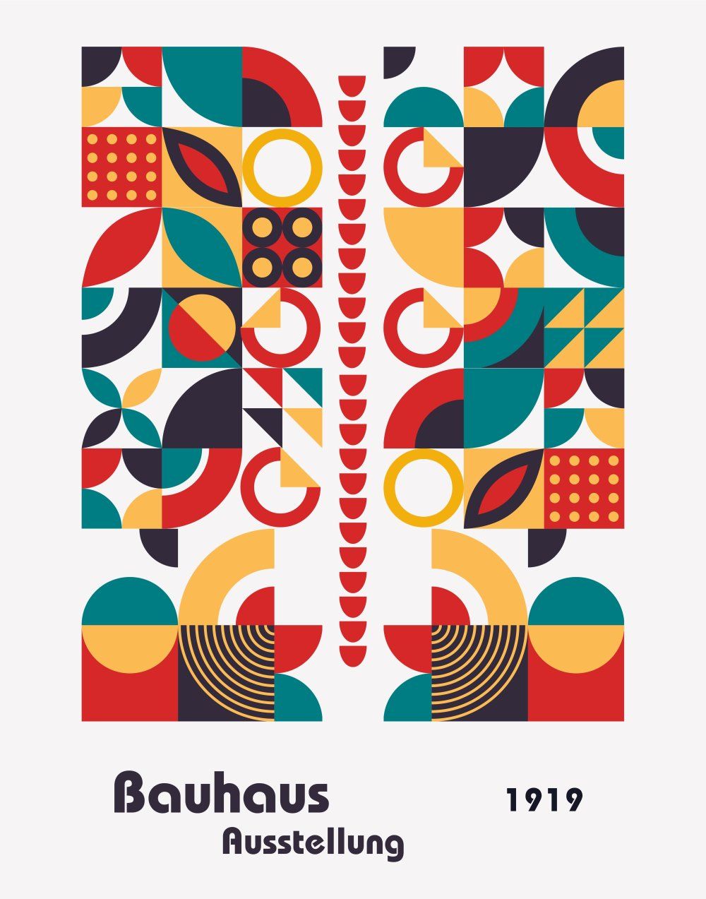 Konten Poster Bauhaus 1919