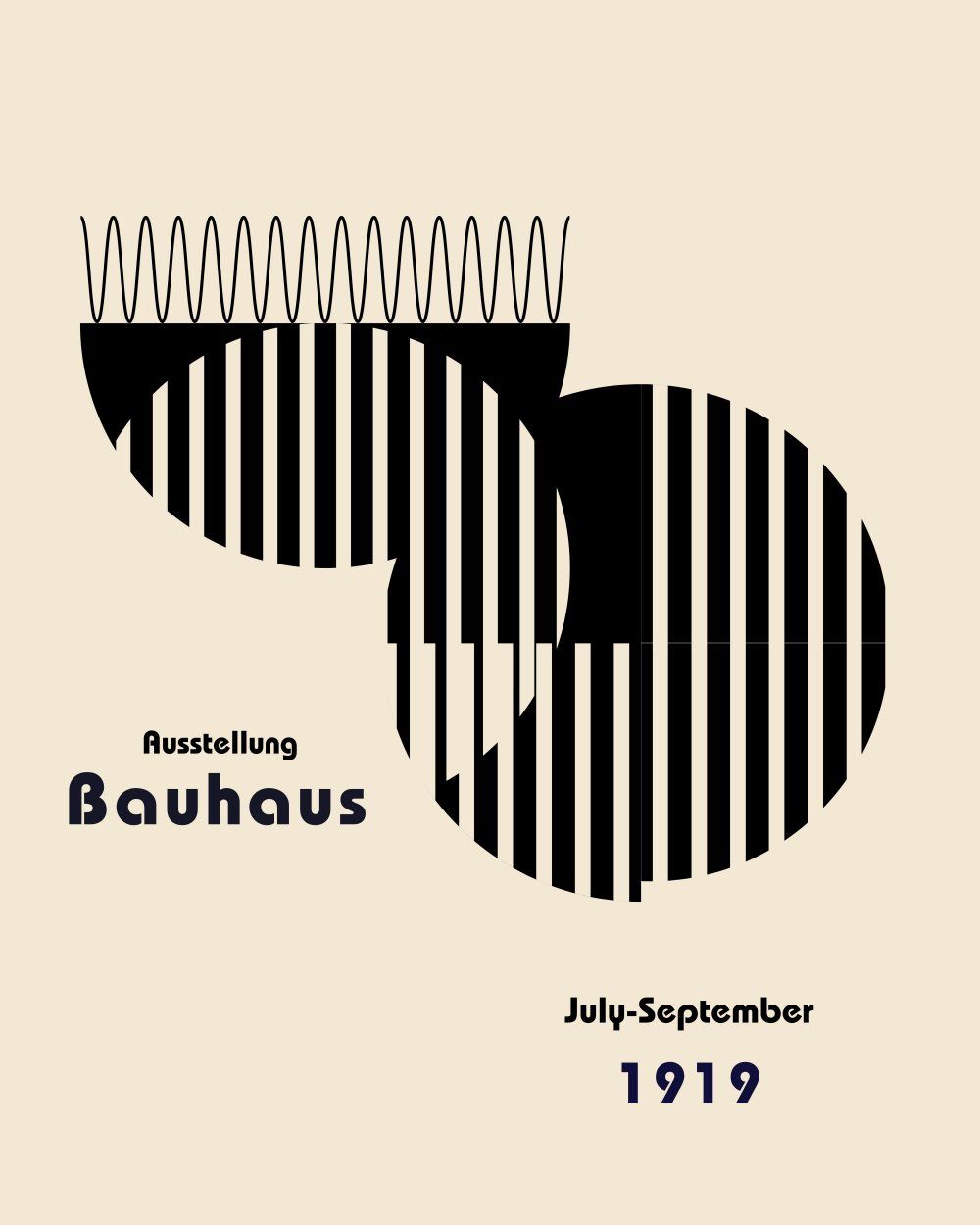 Konten Poster Bauhaus 1919
