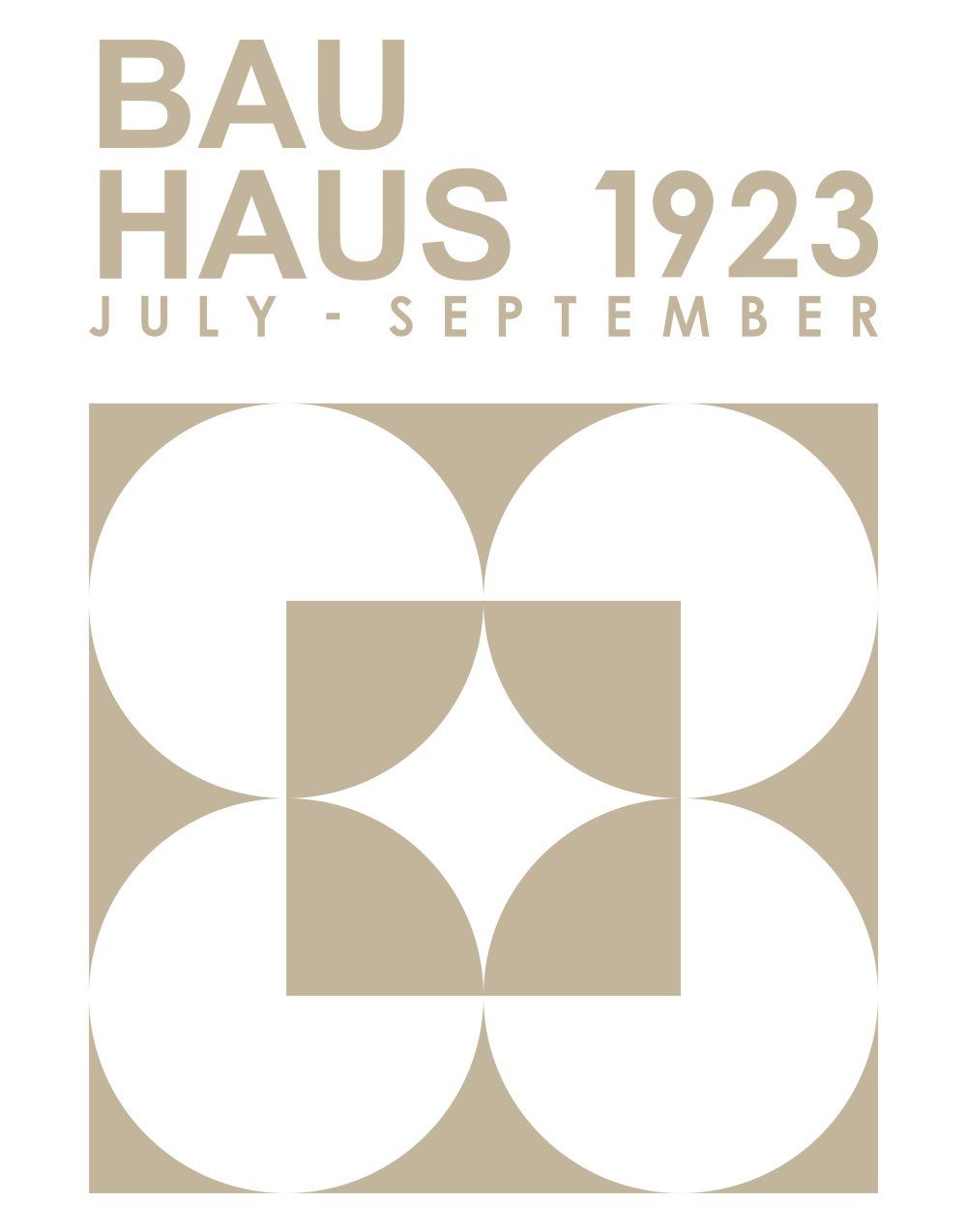 Konten Poster Bauhaus 1923