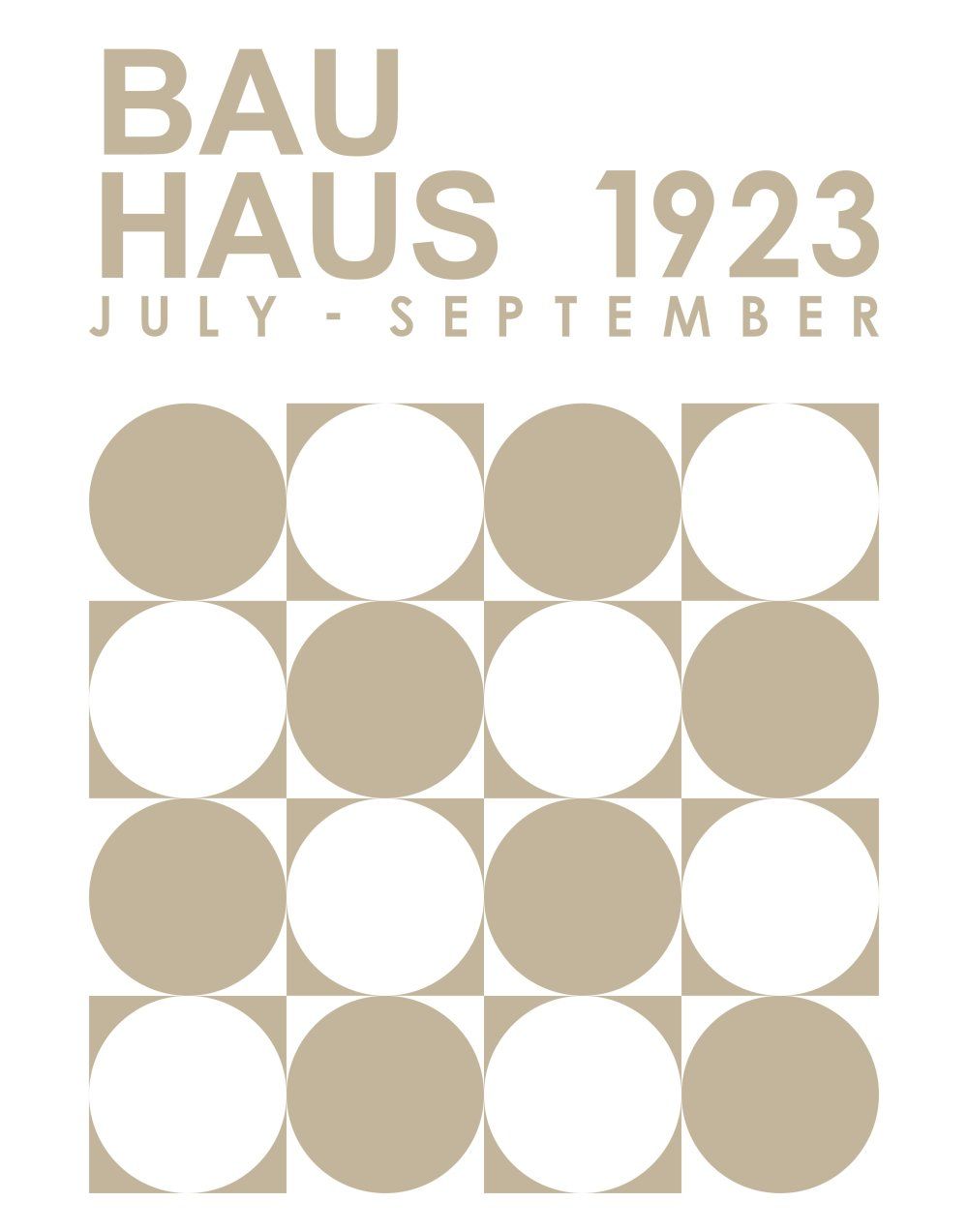 Konten Poster Bauhaus 1923